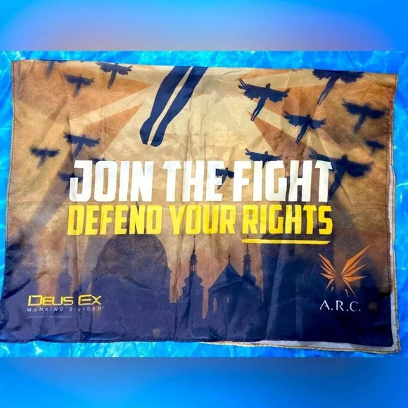 Deus Ex Mankind Divided -PreOrder Bonus Fabric Poster -GameStop Exclusive 27x40” - Picture 2 of 4